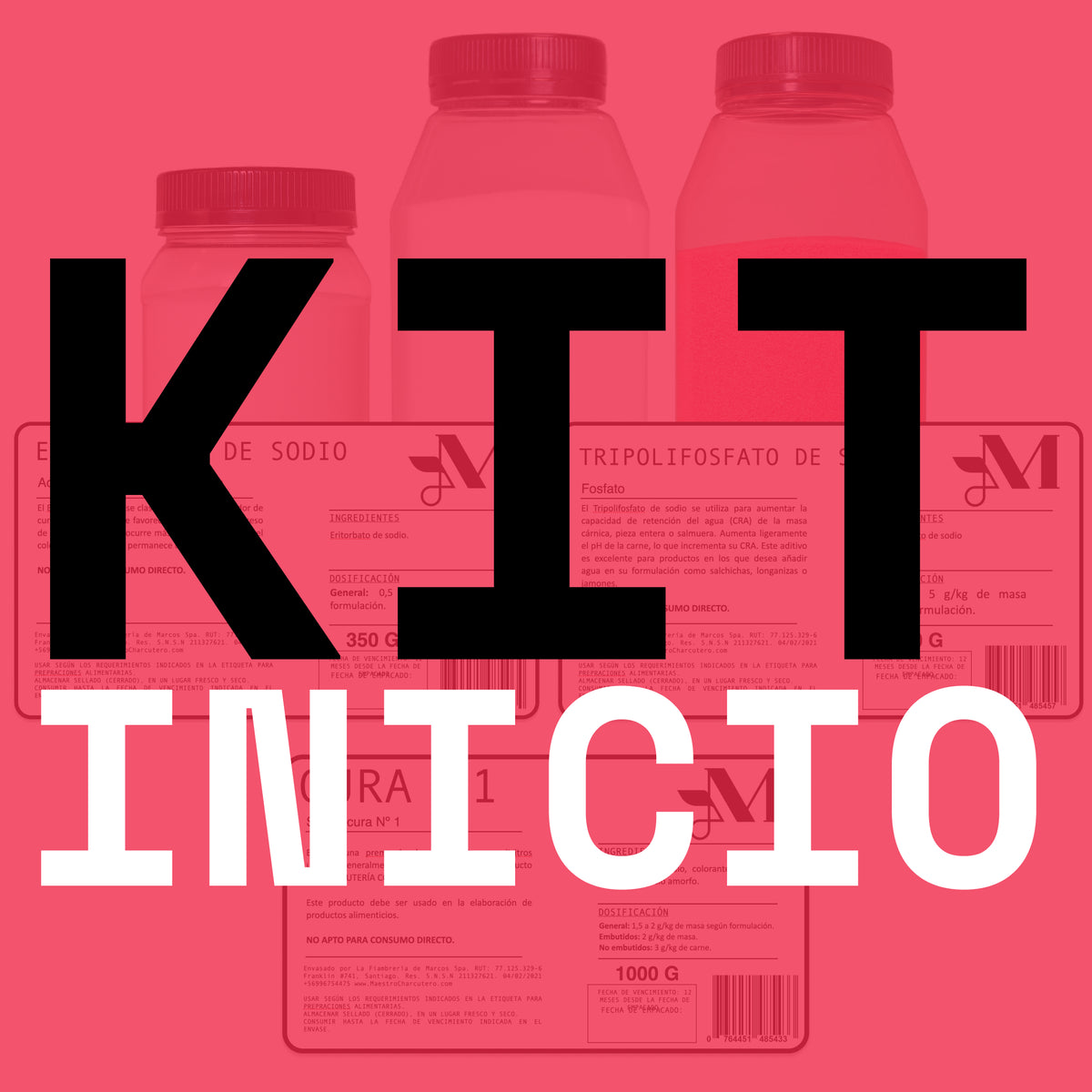 Kit Inicio – Eritorbato + Fosfatos (STPP) + Sal de Cura #1