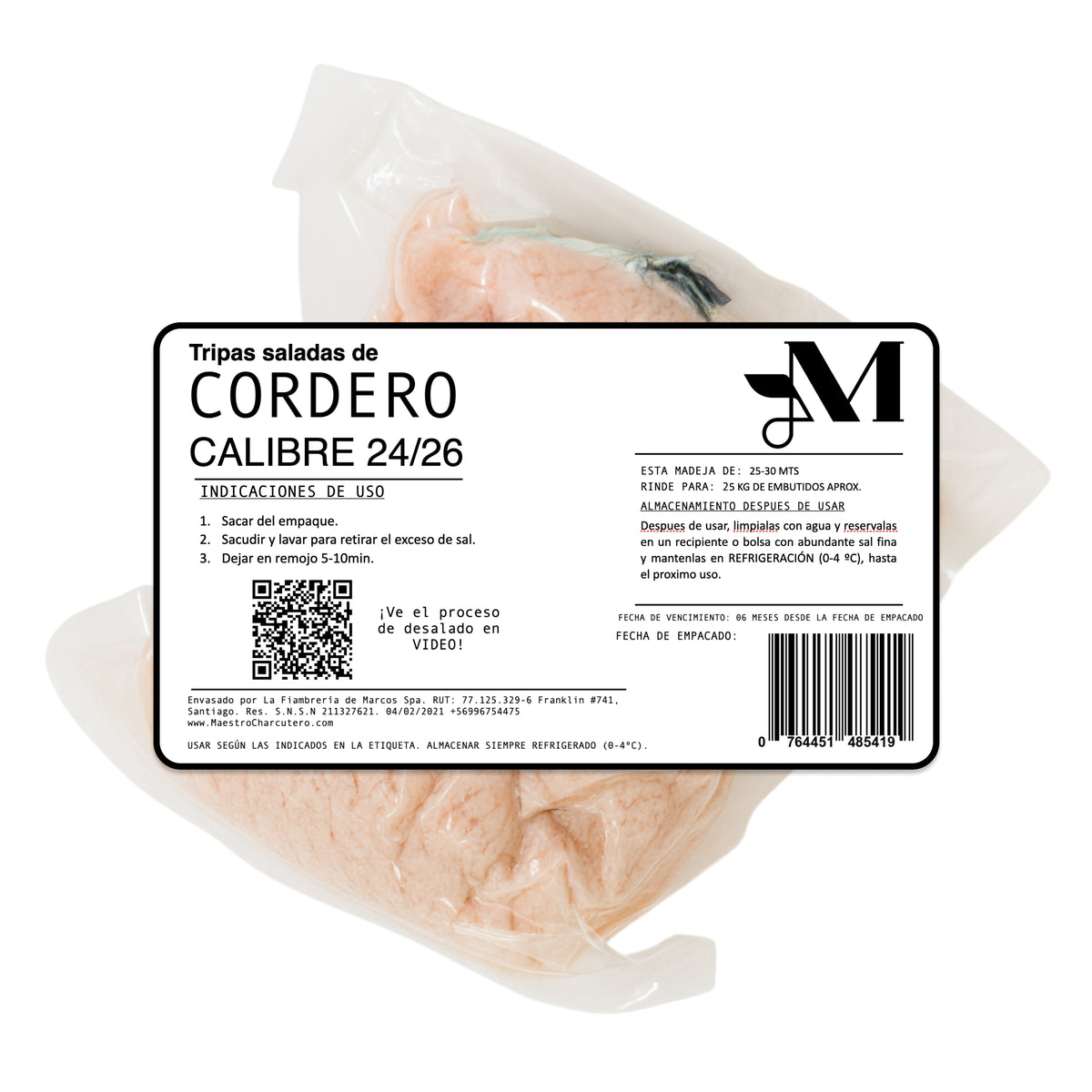 Tripa Salada de Cordero Calibre 24/26